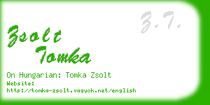 zsolt tomka business card